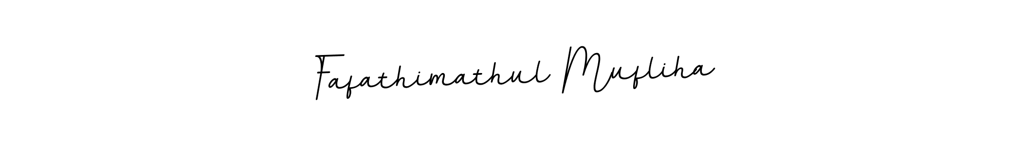 Use a signature maker to create a handwritten signature online. With this signature software, you can design (BallpointsItalic-DORy9) your own signature for name Fafathimathul Mufliha. Fafathimathul Mufliha signature style 11 images and pictures png