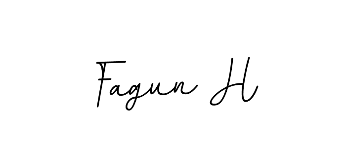 It looks lik you need a new signature style for name Fagun H. Design unique handwritten (BallpointsItalic-DORy9) signature with our free signature maker in just a few clicks. Fagun H signature style 11 images and pictures png
