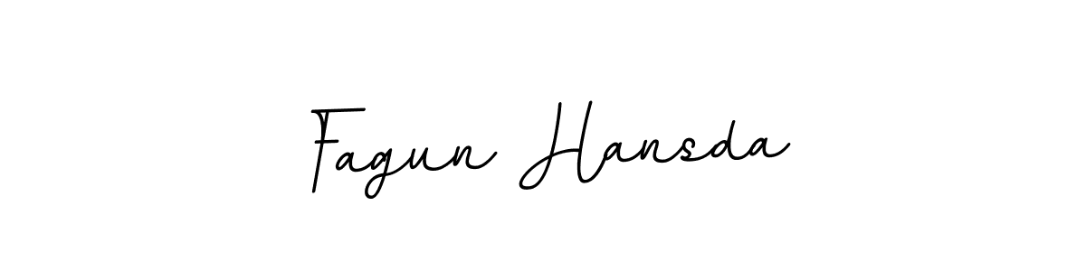 Fagun Hansda stylish signature style. Best Handwritten Sign (BallpointsItalic-DORy9) for my name. Handwritten Signature Collection Ideas for my name Fagun Hansda. Fagun Hansda signature style 11 images and pictures png