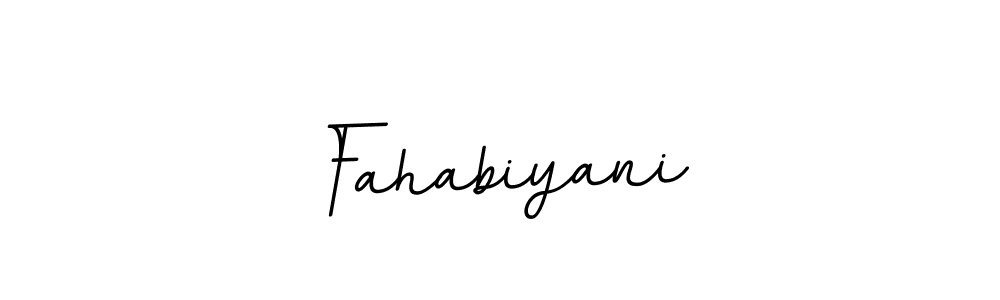 Also we have Fahabiyani name is the best signature style. Create professional handwritten signature collection using BallpointsItalic-DORy9 autograph style. Fahabiyani signature style 11 images and pictures png