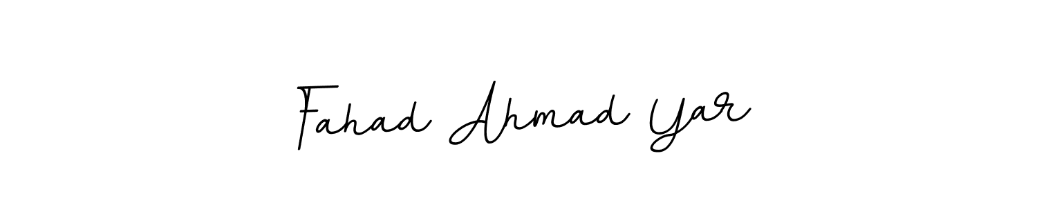 Make a beautiful signature design for name Fahad Ahmad Yar. With this signature (BallpointsItalic-DORy9) style, you can create a handwritten signature for free. Fahad Ahmad Yar signature style 11 images and pictures png