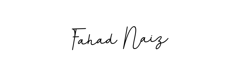 Make a beautiful signature design for name Fahad Naiz. With this signature (BallpointsItalic-DORy9) style, you can create a handwritten signature for free. Fahad Naiz signature style 11 images and pictures png