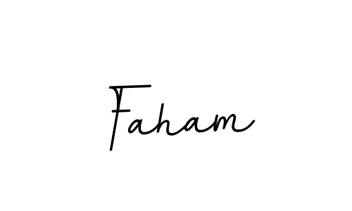 Also we have Faham name is the best signature style. Create professional handwritten signature collection using BallpointsItalic-DORy9 autograph style. Faham signature style 11 images and pictures png