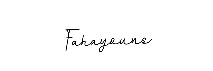 How to make Fahayouns name signature. Use BallpointsItalic-DORy9 style for creating short signs online. This is the latest handwritten sign. Fahayouns signature style 11 images and pictures png