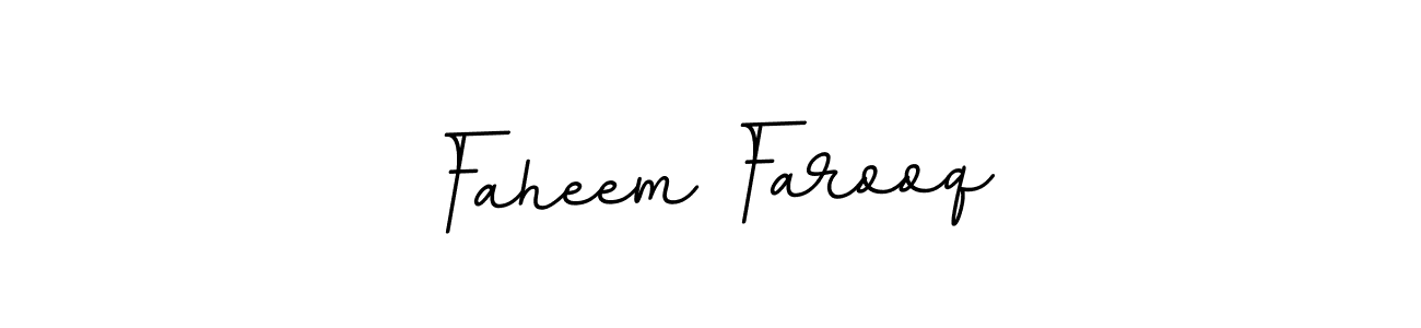 Create a beautiful signature design for name Faheem Farooq. With this signature (BallpointsItalic-DORy9) fonts, you can make a handwritten signature for free. Faheem Farooq signature style 11 images and pictures png