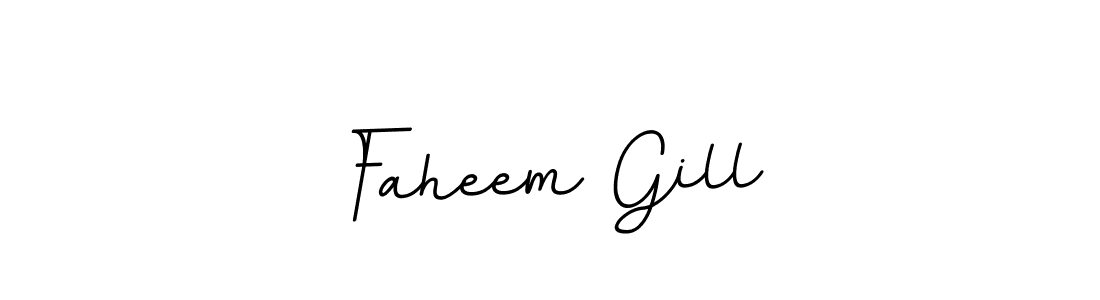 Make a beautiful signature design for name Faheem Gill. Use this online signature maker to create a handwritten signature for free. Faheem Gill signature style 11 images and pictures png