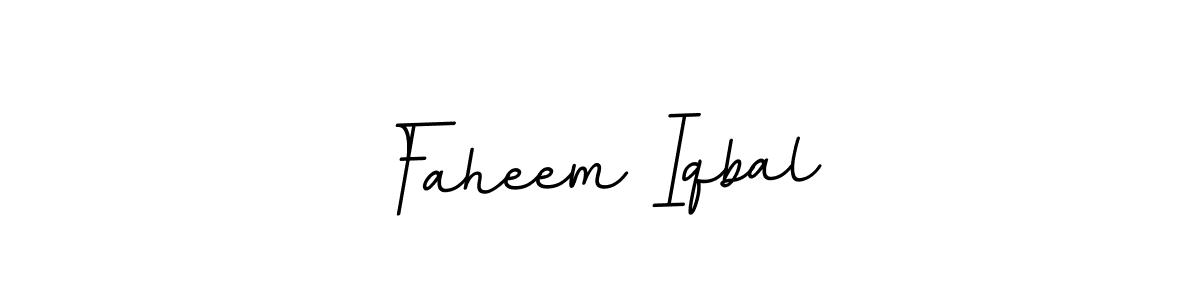 How to make Faheem Iqbal name signature. Use BallpointsItalic-DORy9 style for creating short signs online. This is the latest handwritten sign. Faheem Iqbal signature style 11 images and pictures png