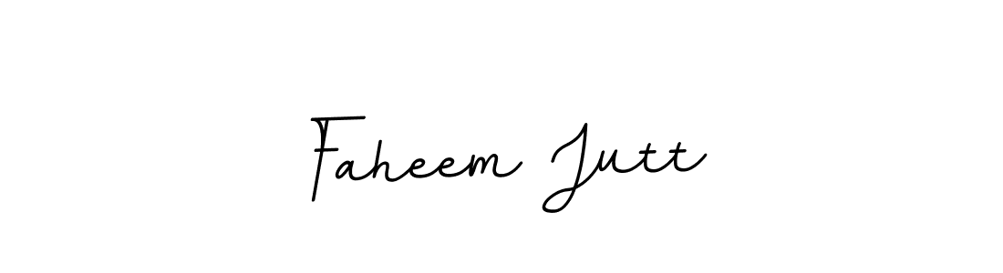 Make a beautiful signature design for name Faheem Jutt. With this signature (BallpointsItalic-DORy9) style, you can create a handwritten signature for free. Faheem Jutt signature style 11 images and pictures png