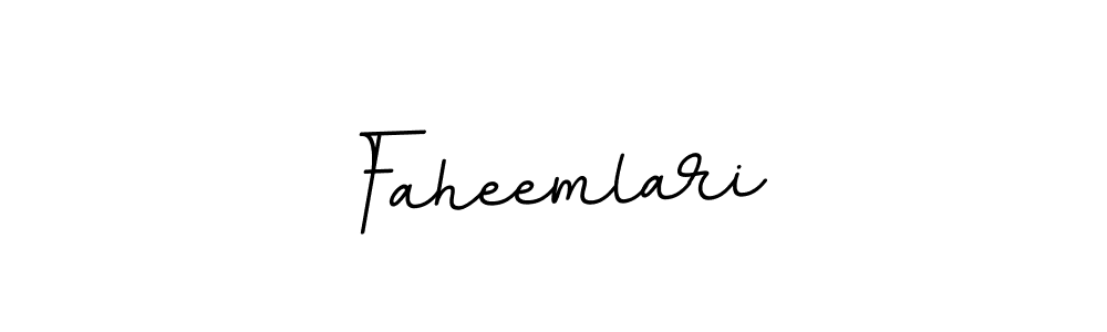 Faheemlari stylish signature style. Best Handwritten Sign (BallpointsItalic-DORy9) for my name. Handwritten Signature Collection Ideas for my name Faheemlari. Faheemlari signature style 11 images and pictures png