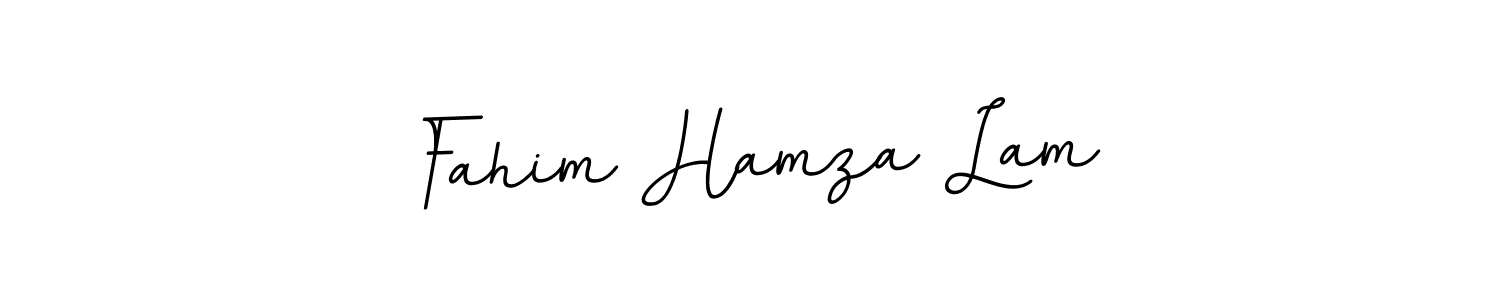 Design your own signature with our free online signature maker. With this signature software, you can create a handwritten (BallpointsItalic-DORy9) signature for name Fahim Hamza Lam. Fahim Hamza Lam signature style 11 images and pictures png