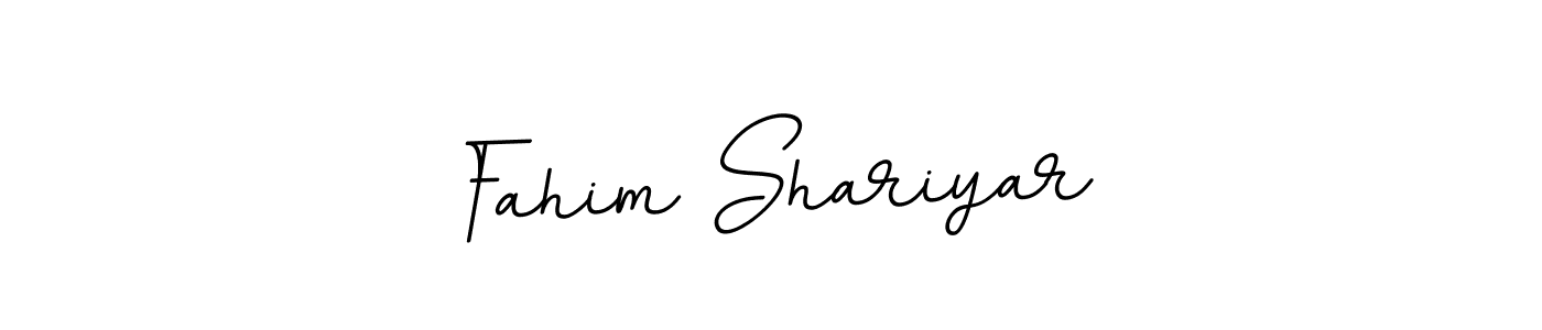 Make a beautiful signature design for name Fahim Shariyar. With this signature (BallpointsItalic-DORy9) style, you can create a handwritten signature for free. Fahim Shariyar signature style 11 images and pictures png