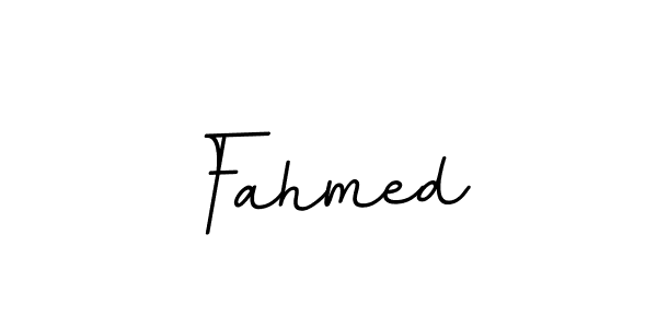 You should practise on your own different ways (BallpointsItalic-DORy9) to write your name (Fahmed) in signature. don't let someone else do it for you. Fahmed signature style 11 images and pictures png