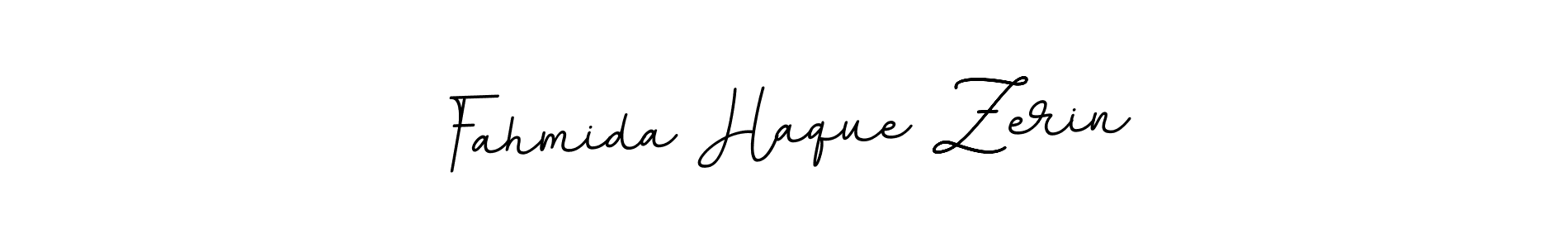 Make a beautiful signature design for name Fahmida Haque Zerin. With this signature (BallpointsItalic-DORy9) style, you can create a handwritten signature for free. Fahmida Haque Zerin signature style 11 images and pictures png