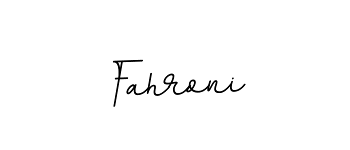 Design your own signature with our free online signature maker. With this signature software, you can create a handwritten (BallpointsItalic-DORy9) signature for name Fahroni. Fahroni signature style 11 images and pictures png