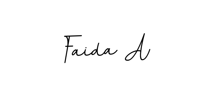 Faida A stylish signature style. Best Handwritten Sign (BallpointsItalic-DORy9) for my name. Handwritten Signature Collection Ideas for my name Faida A. Faida A signature style 11 images and pictures png