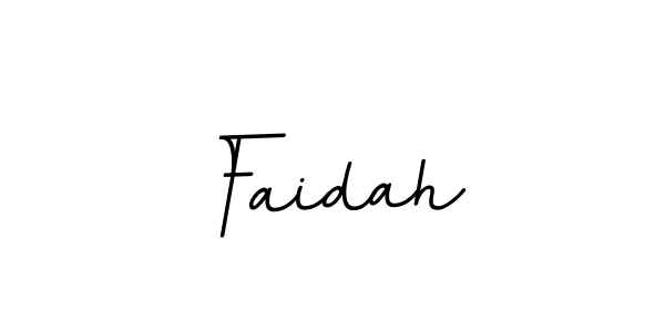 Make a beautiful signature design for name Faidah. With this signature (BallpointsItalic-DORy9) style, you can create a handwritten signature for free. Faidah signature style 11 images and pictures png