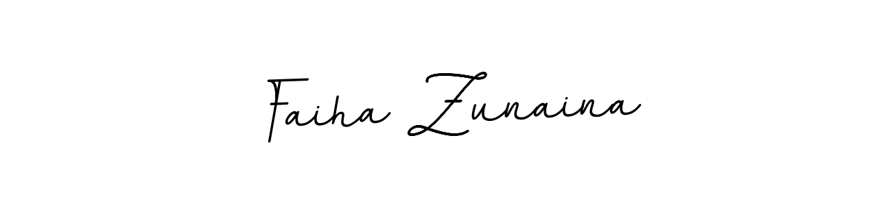 You should practise on your own different ways (BallpointsItalic-DORy9) to write your name (Faiha Zunaina) in signature. don't let someone else do it for you. Faiha Zunaina signature style 11 images and pictures png