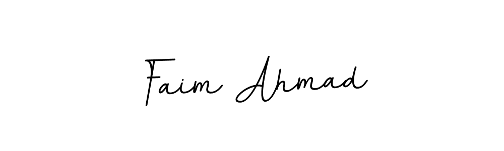 Design your own signature with our free online signature maker. With this signature software, you can create a handwritten (BallpointsItalic-DORy9) signature for name Faim Ahmad. Faim Ahmad signature style 11 images and pictures png