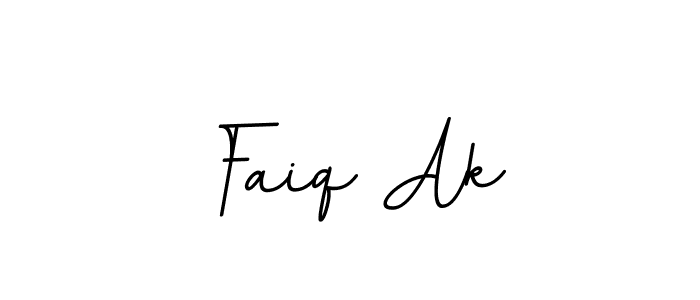 Design your own signature with our free online signature maker. With this signature software, you can create a handwritten (BallpointsItalic-DORy9) signature for name Faiq Ak. Faiq Ak signature style 11 images and pictures png