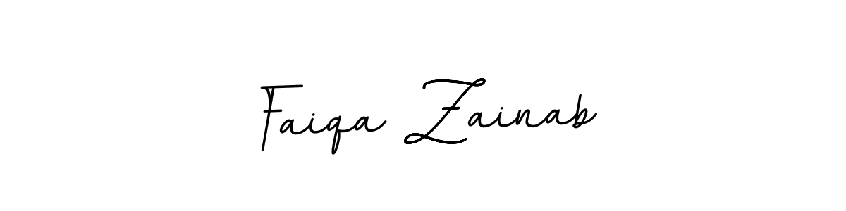 Create a beautiful signature design for name Faiqa Zainab. With this signature (BallpointsItalic-DORy9) fonts, you can make a handwritten signature for free. Faiqa Zainab signature style 11 images and pictures png
