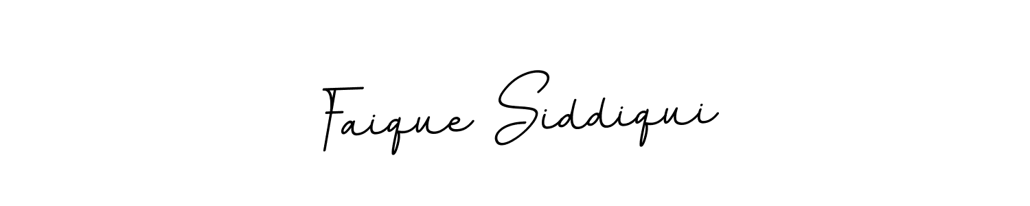 Make a beautiful signature design for name Faique Siddiqui. With this signature (BallpointsItalic-DORy9) style, you can create a handwritten signature for free. Faique Siddiqui signature style 11 images and pictures png