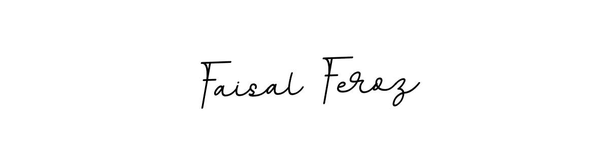 How to make Faisal Feroz name signature. Use BallpointsItalic-DORy9 style for creating short signs online. This is the latest handwritten sign. Faisal Feroz signature style 11 images and pictures png