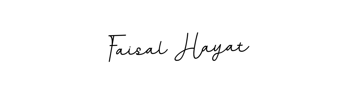 Make a beautiful signature design for name Faisal Hayat. With this signature (BallpointsItalic-DORy9) style, you can create a handwritten signature for free. Faisal Hayat signature style 11 images and pictures png