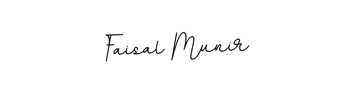 How to make Faisal Munir name signature. Use BallpointsItalic-DORy9 style for creating short signs online. This is the latest handwritten sign. Faisal Munir signature style 11 images and pictures png