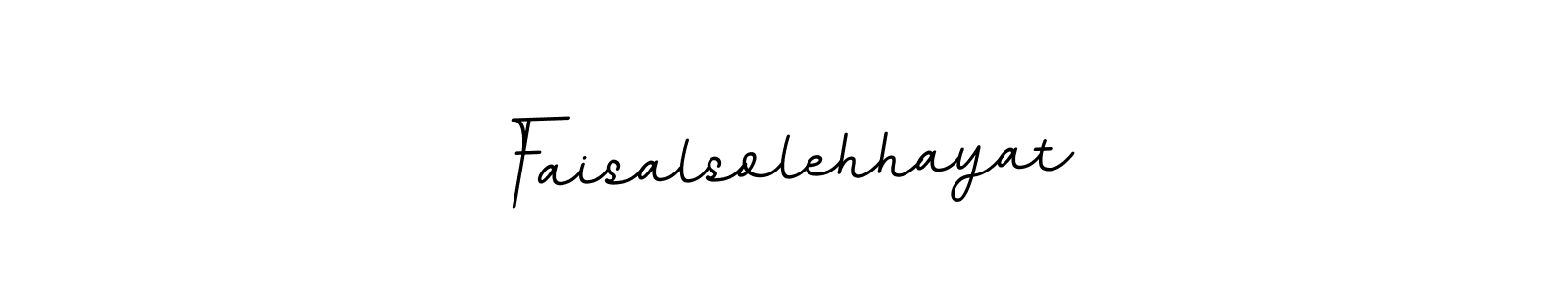 It looks lik you need a new signature style for name Faisalsolehhayat. Design unique handwritten (BallpointsItalic-DORy9) signature with our free signature maker in just a few clicks. Faisalsolehhayat signature style 11 images and pictures png