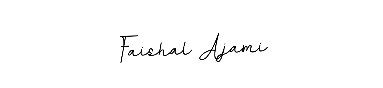 Use a signature maker to create a handwritten signature online. With this signature software, you can design (BallpointsItalic-DORy9) your own signature for name Faishal Ajami. Faishal Ajami signature style 11 images and pictures png