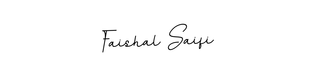 Make a beautiful signature design for name Faishal Saifi. With this signature (BallpointsItalic-DORy9) style, you can create a handwritten signature for free. Faishal Saifi signature style 11 images and pictures png