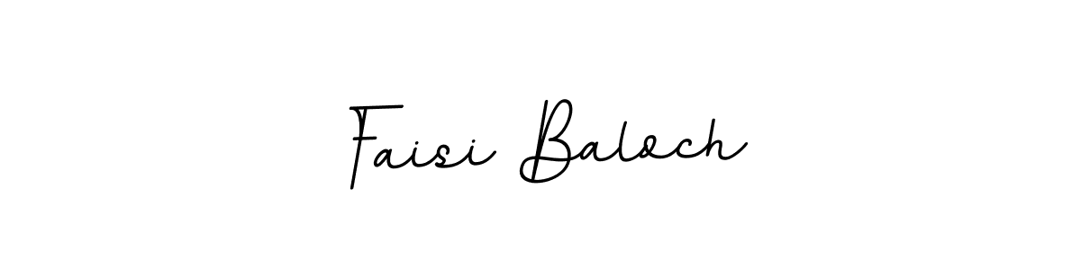 Use a signature maker to create a handwritten signature online. With this signature software, you can design (BallpointsItalic-DORy9) your own signature for name Faisi Baloch. Faisi Baloch signature style 11 images and pictures png