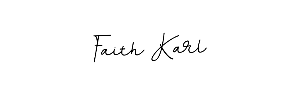Make a beautiful signature design for name Faith Karl. With this signature (BallpointsItalic-DORy9) style, you can create a handwritten signature for free. Faith Karl signature style 11 images and pictures png