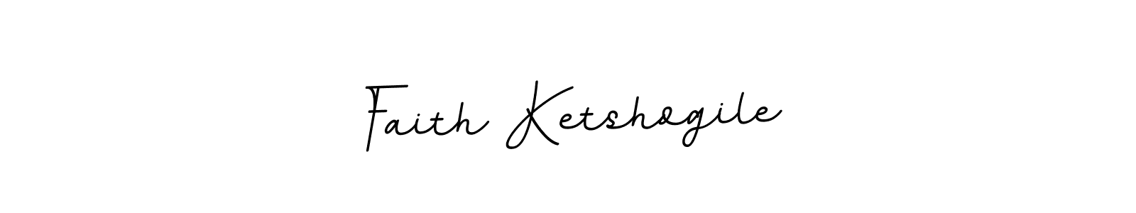 How to make Faith Ketshogile name signature. Use BallpointsItalic-DORy9 style for creating short signs online. This is the latest handwritten sign. Faith Ketshogile signature style 11 images and pictures png