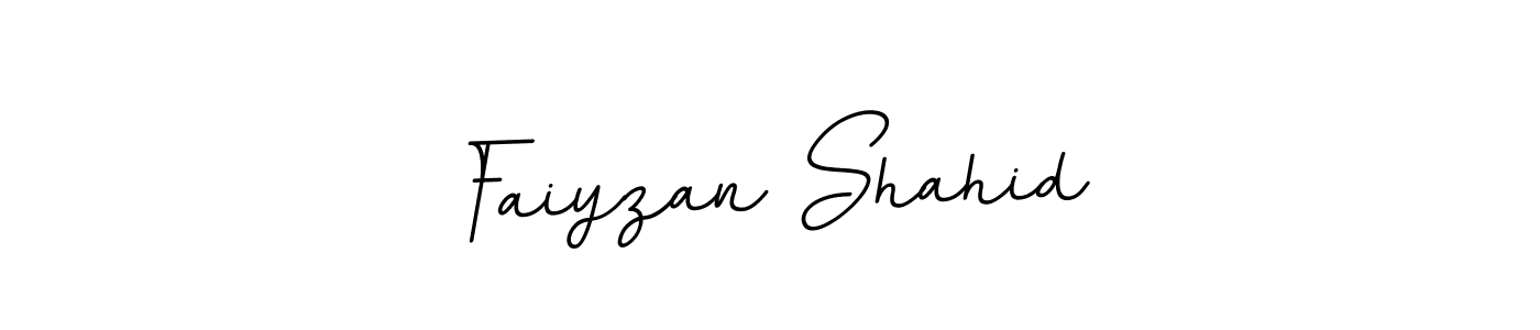 Use a signature maker to create a handwritten signature online. With this signature software, you can design (BallpointsItalic-DORy9) your own signature for name Faiyzan Shahid. Faiyzan Shahid signature style 11 images and pictures png