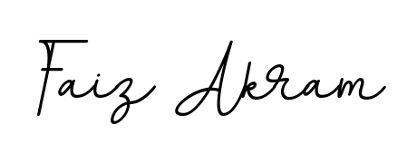 The BallpointsItalic-DORy9 typeface gives name Faiz Akram a refined look. Suitable for certificates, diplomas, and official verification. Faiz Akram signature style 11 images and pictures png