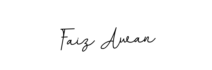 Faiz Awan stylish signature style. Best Handwritten Sign (BallpointsItalic-DORy9) for my name. Handwritten Signature Collection Ideas for my name Faiz Awan. Faiz Awan signature style 11 images and pictures png