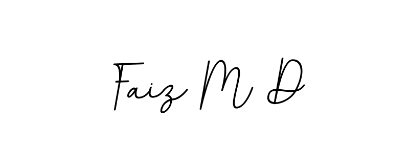 This is the best signature style for the Faiz M D name. Also you like these signature font (BallpointsItalic-DORy9). Mix name signature. Faiz M D signature style 11 images and pictures png