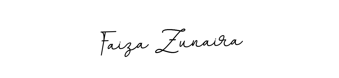 How to make Faiza Zunaira name signature. Use BallpointsItalic-DORy9 style for creating short signs online. This is the latest handwritten sign. Faiza Zunaira signature style 11 images and pictures png