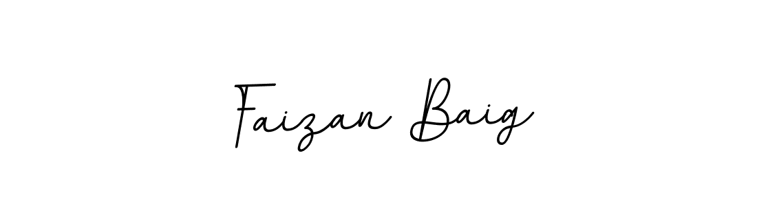 Design your own signature with our free online signature maker. With this signature software, you can create a handwritten (BallpointsItalic-DORy9) signature for name Faizan Baig. Faizan Baig signature style 11 images and pictures png