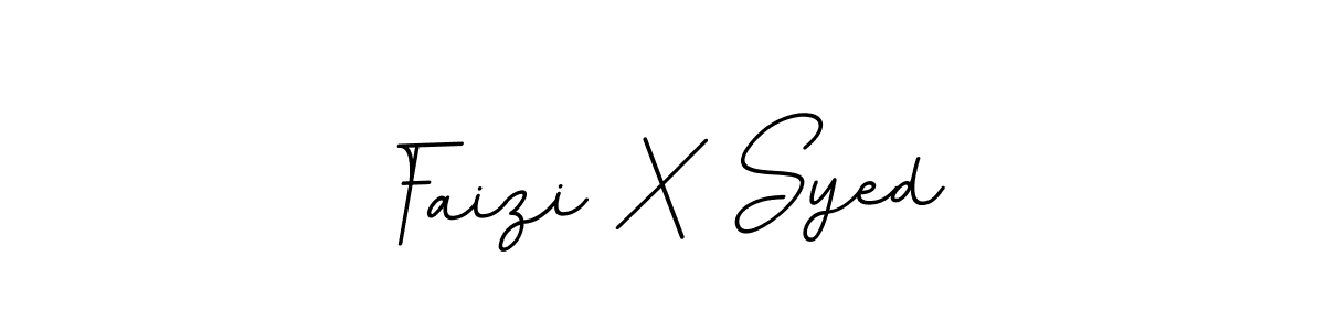 Create a beautiful signature design for name Faizi X Syed. With this signature (BallpointsItalic-DORy9) fonts, you can make a handwritten signature for free. Faizi X Syed signature style 11 images and pictures png