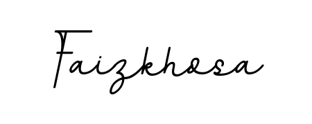 Looking for an artistic signature for Faizkhosa? The BallpointsItalic-DORy9 calligraphy style gives a sophisticated flow suitable for business cards and emails. Faizkhosa signature style 11 images and pictures png