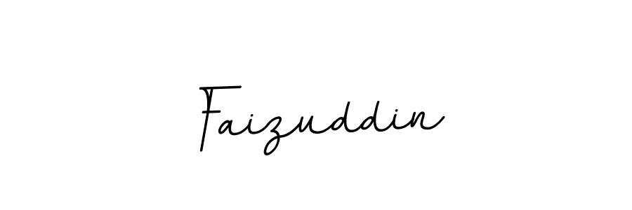 How to make Faizuddin name signature. Use BallpointsItalic-DORy9 style for creating short signs online. This is the latest handwritten sign. Faizuddin signature style 11 images and pictures png