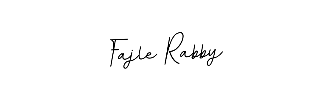 How to make Fajle Rabby name signature. Use BallpointsItalic-DORy9 style for creating short signs online. This is the latest handwritten sign. Fajle Rabby signature style 11 images and pictures png