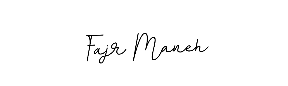 Create a beautiful signature design for name Fajr Maneh. With this signature (BallpointsItalic-DORy9) fonts, you can make a handwritten signature for free. Fajr Maneh signature style 11 images and pictures png