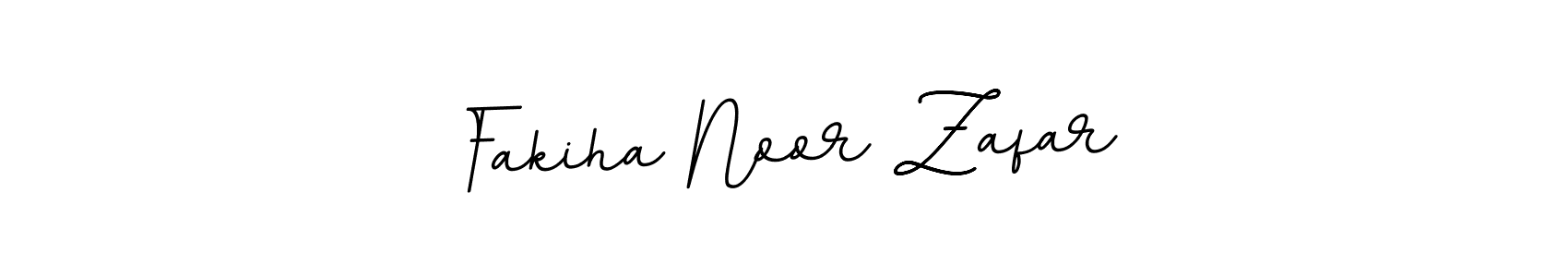 Make a beautiful signature design for name Fakiha Noor Zafar. With this signature (BallpointsItalic-DORy9) style, you can create a handwritten signature for free. Fakiha Noor Zafar signature style 11 images and pictures png