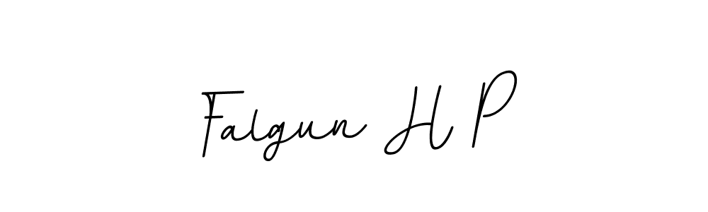 How to make Falgun H P name signature. Use BallpointsItalic-DORy9 style for creating short signs online. This is the latest handwritten sign. Falgun H P signature style 11 images and pictures png