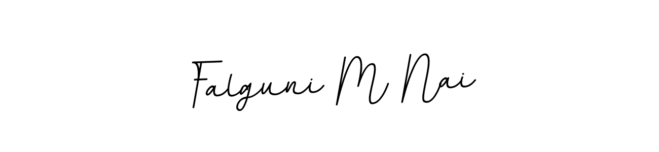 Falguni M Nai stylish signature style. Best Handwritten Sign (BallpointsItalic-DORy9) for my name. Handwritten Signature Collection Ideas for my name Falguni M Nai. Falguni M Nai signature style 11 images and pictures png