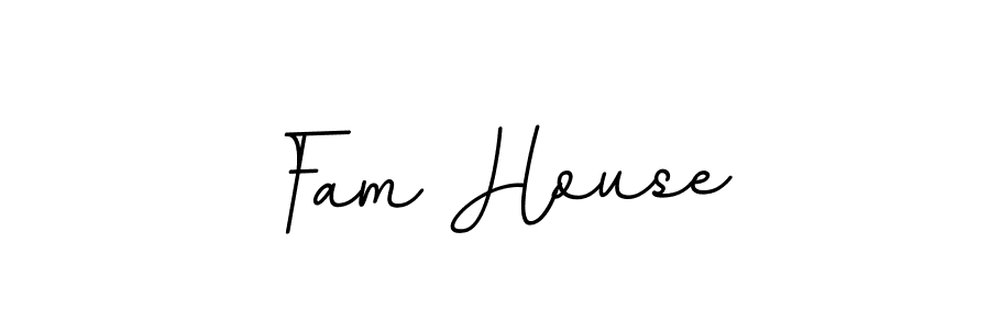 You should practise on your own different ways (BallpointsItalic-DORy9) to write your name (Fam House) in signature. don't let someone else do it for you. Fam House signature style 11 images and pictures png