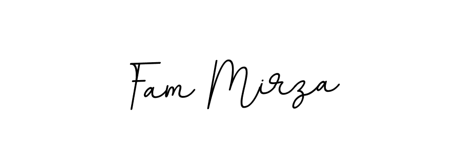 Make a beautiful signature design for name Fam Mirza. With this signature (BallpointsItalic-DORy9) style, you can create a handwritten signature for free. Fam Mirza signature style 11 images and pictures png